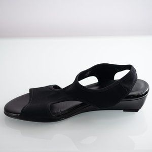 Stuart Weitzman Black Wedge Heel size 8